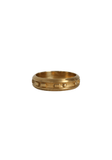 MORSE CODE 18K RING