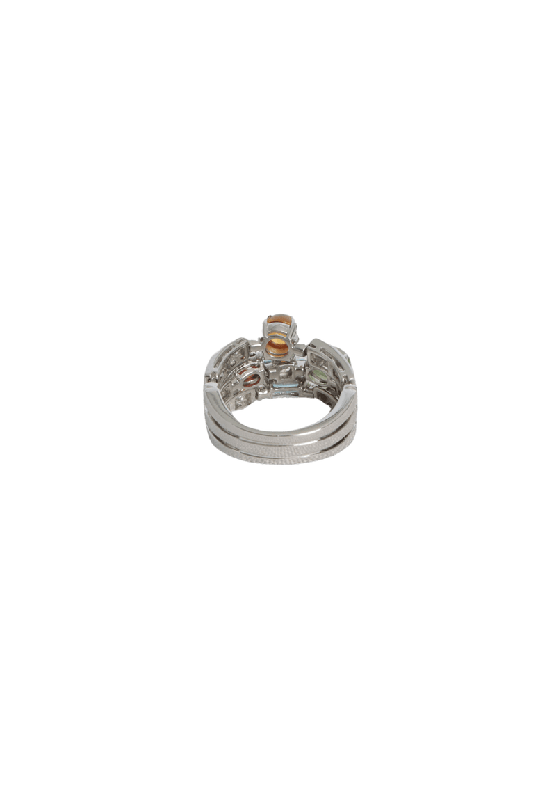 DIAMOND AND MULTI-STONE ALLEGRA RING