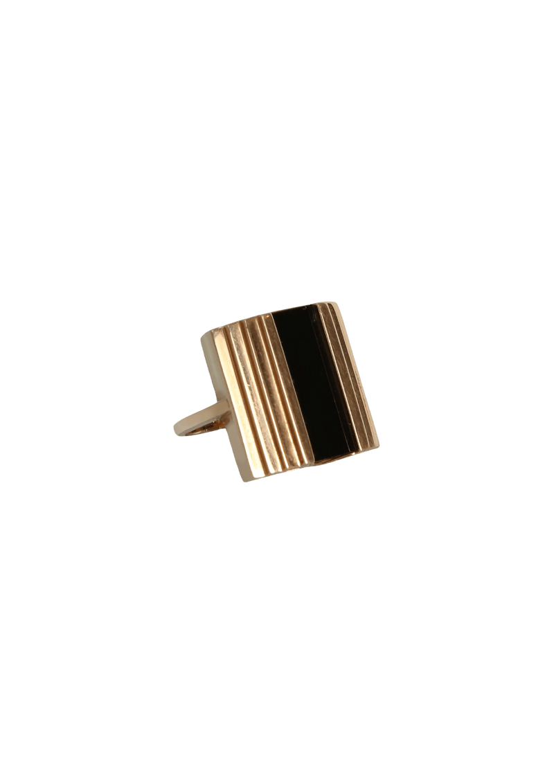 ART DÉCO ONYX 18K RING