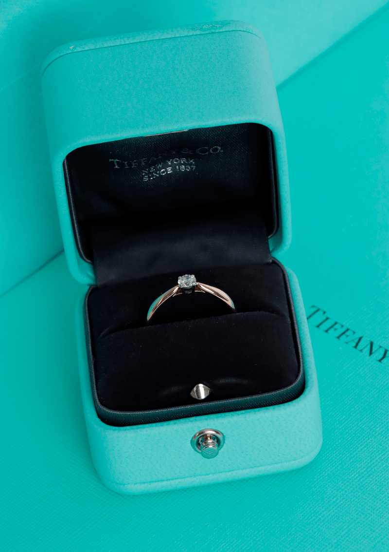 PLATINUM DIAMOND TIFFANY® SETTING ENGAGEMENT RING 0.19CT