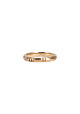 X CLOSED NARROW 18K RING