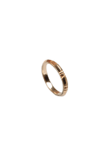 X CLOSED NARROW 18K RING