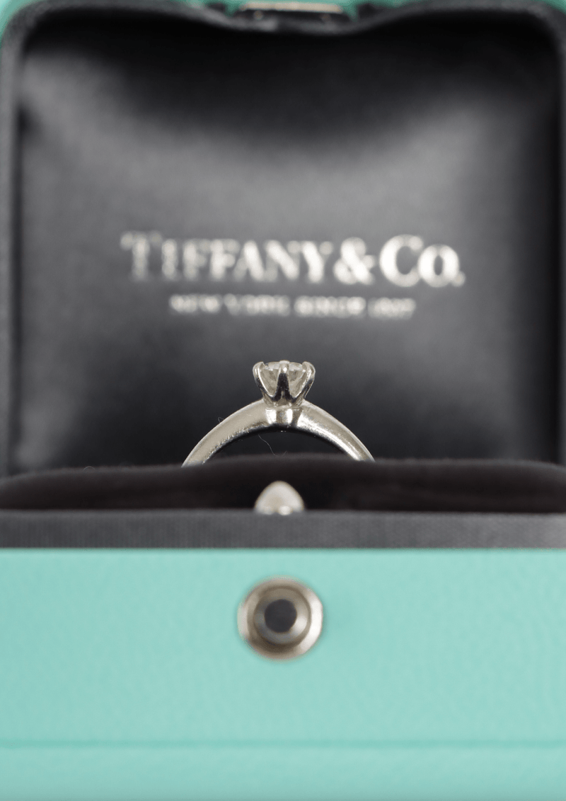 PLATINUM DIAMOND TIFFANY® SETTING ENGAGEMENT RING 0.40 CT