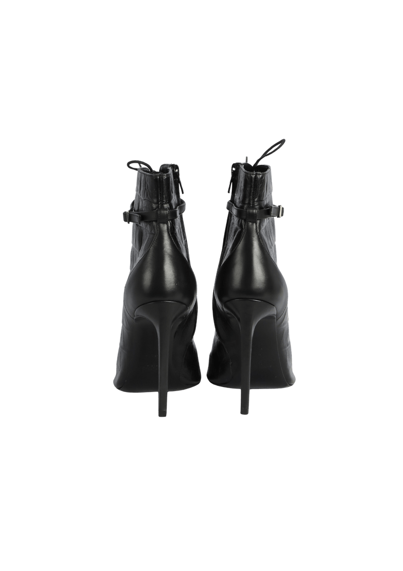 LEATHER ANKLE BOOTS 35.5