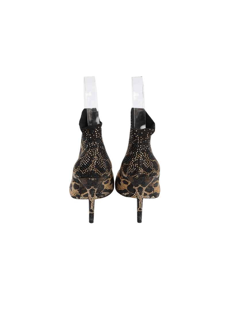 ANIMAL PRINT ANKLE BOOTS 35