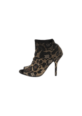 ANIMAL PRINT ANKLE BOOTS 35