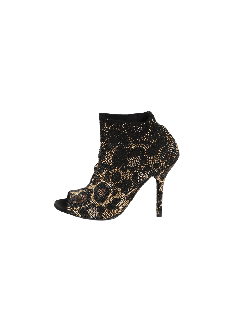 ANIMAL PRINT ANKLE BOOTS 35