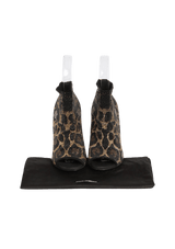 ANIMAL PRINT ANKLE BOOTS 35