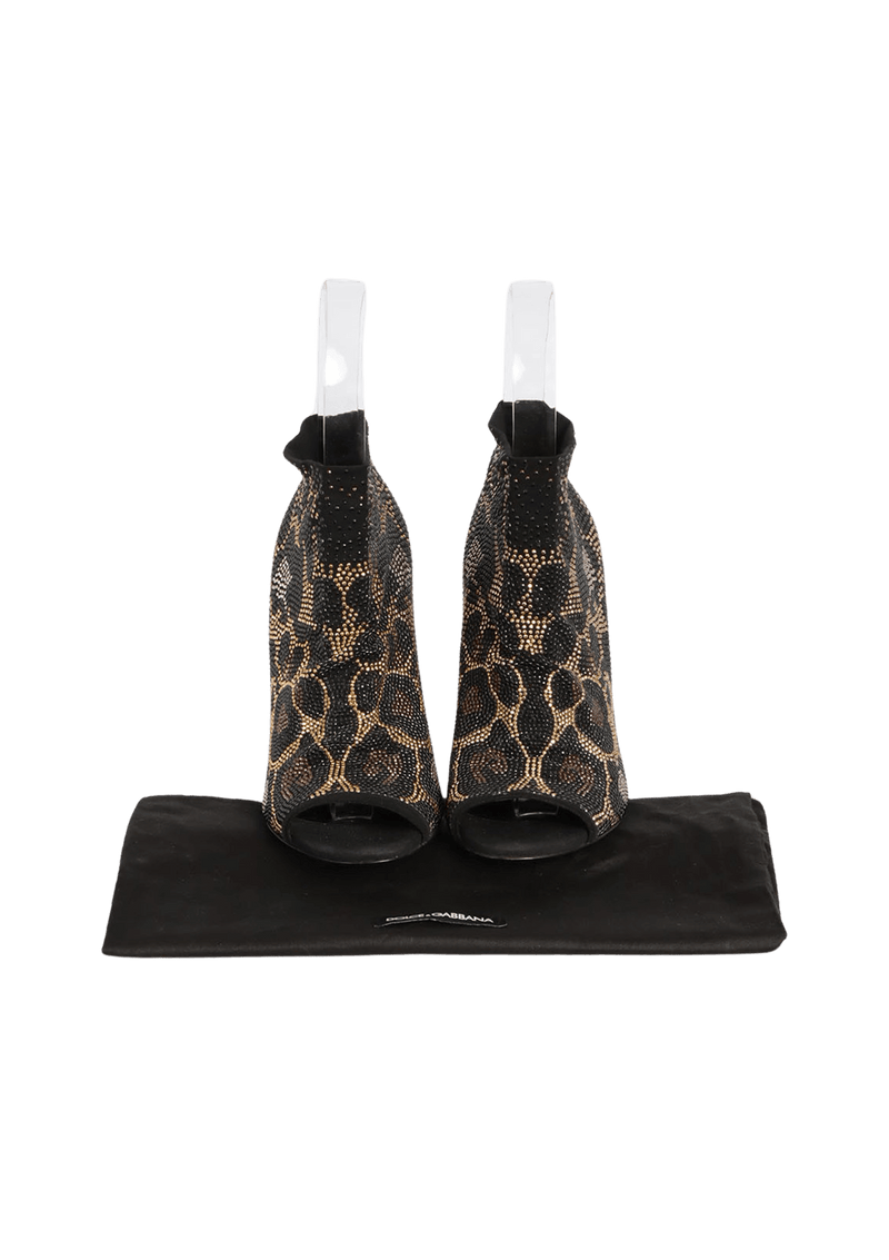 ANIMAL PRINT ANKLE BOOTS 35