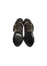 ANIMAL PRINT ANKLE BOOTS 35