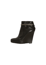 LEATHER ANKLE BOOTS 37