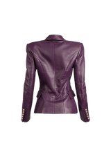 CLASSIC BUTTON LEATHER JACKET P