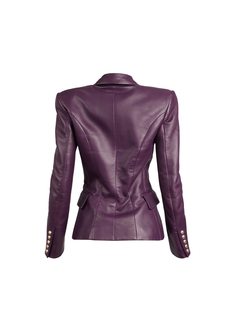 CLASSIC BUTTON LEATHER JACKET P