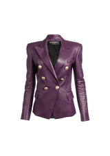 CLASSIC BUTTON LEATHER JACKET P