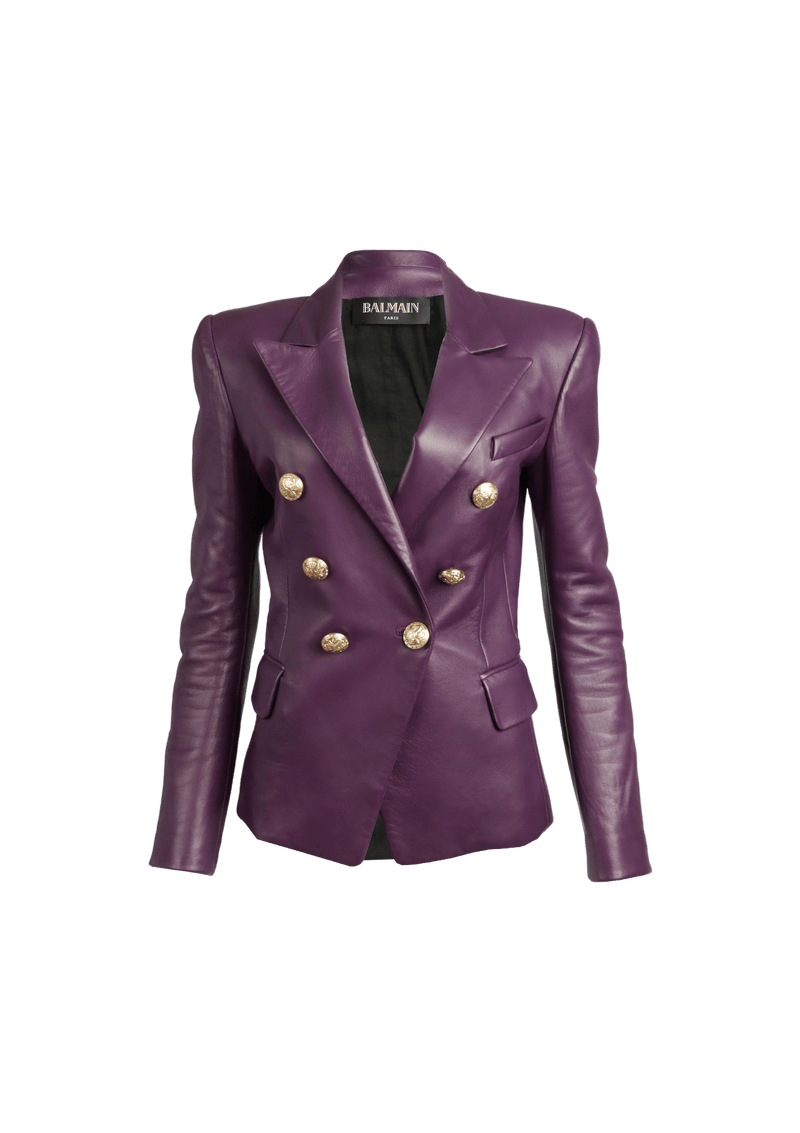 CLASSIC BUTTON LEATHER JACKET P