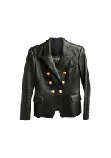 LEATHER BLAZER  38