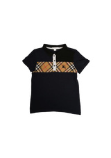 BOY'S CHECK POLO SHIRT 6Y