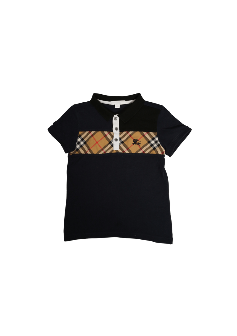 BOY'S CHECK POLO SHIRT 6Y