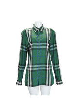 HOUSE CHECK LONG SLEEVE SHIRT M