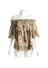 PRINTED BLOUSE 42