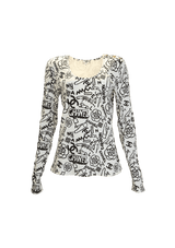 PARIS-NEW YORK GRAFFITI SHIRT  40