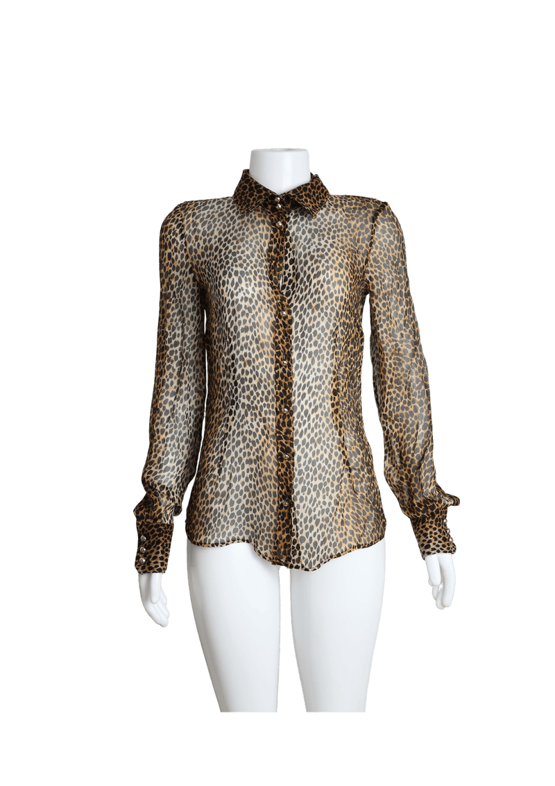 ANIMAL PRINT BLOUSE 38