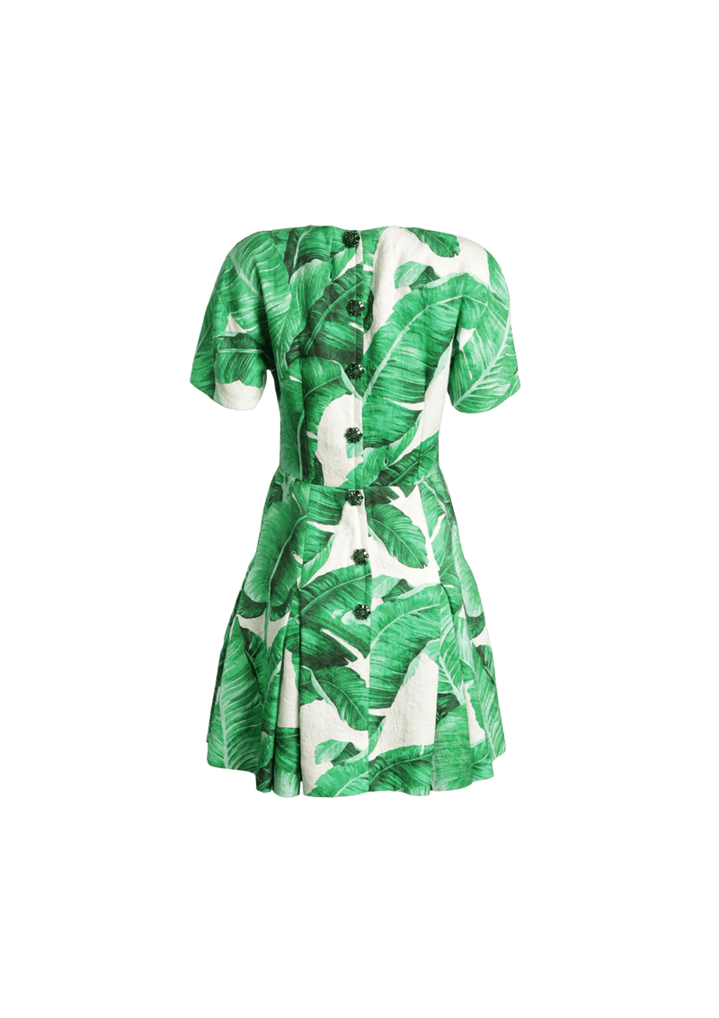 BANANA LEAF PRINTED MINI DRESS 36