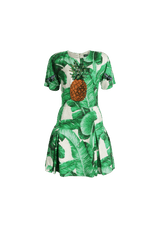 BANANA LEAF PRINTED MINI DRESS 36