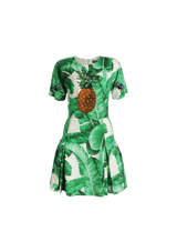 BANANA LEAF PRINTED MINI DRESS 36