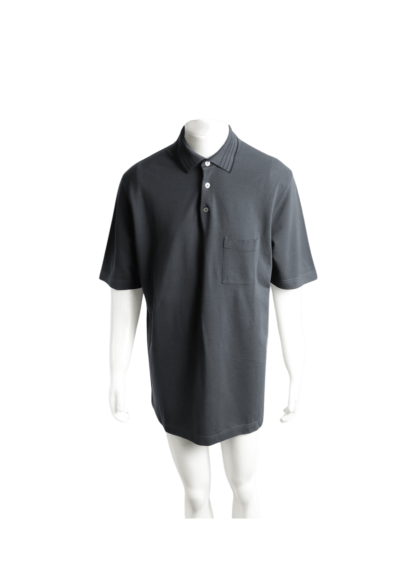 H EMBROIDERED BUTTONED POLO SHIRT GG