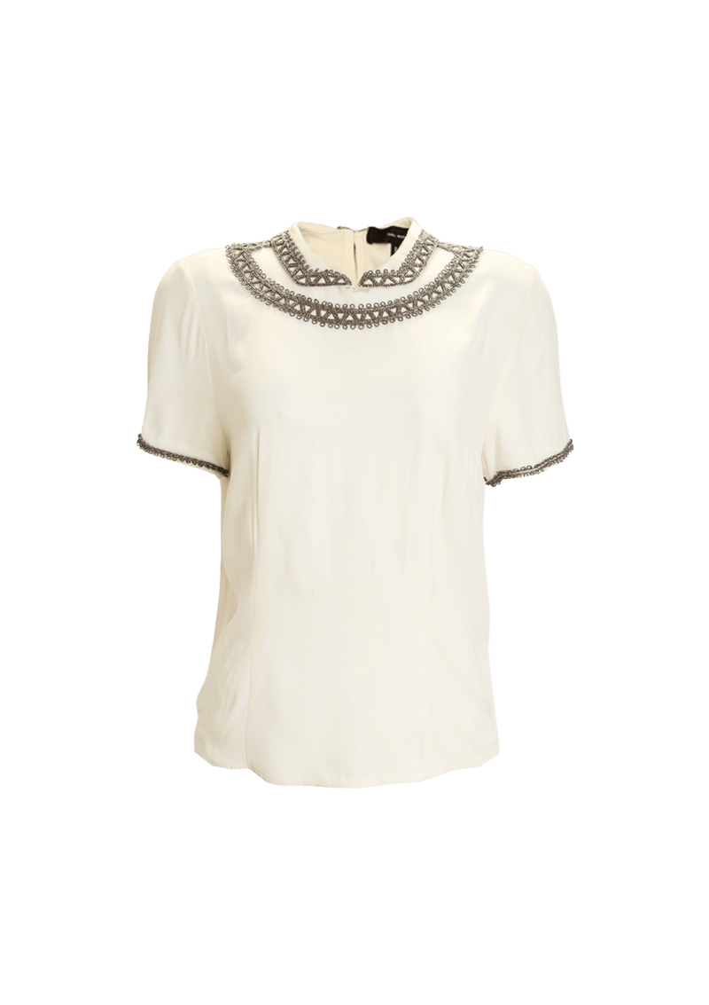 BEADED EMBROIDERED BLOUSE 36