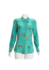 PRINTED LONG SLEEVE BLOUSE 36