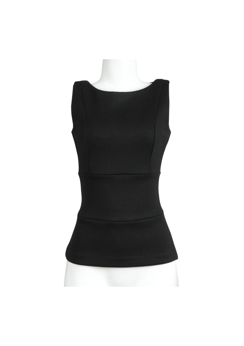 BLUSA PRADA SLEEVELESS BLOUSE PP PRETO ORIGINAL – Gringa