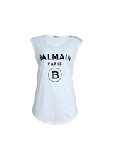 LOGO SLEEVELESS T-SHIRT P