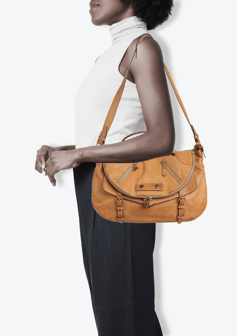 LEATHER SATCHEL BAG