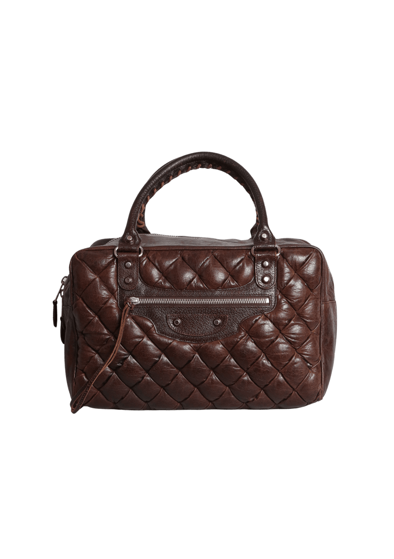 CHEVRE QUILTED SIENNA MM