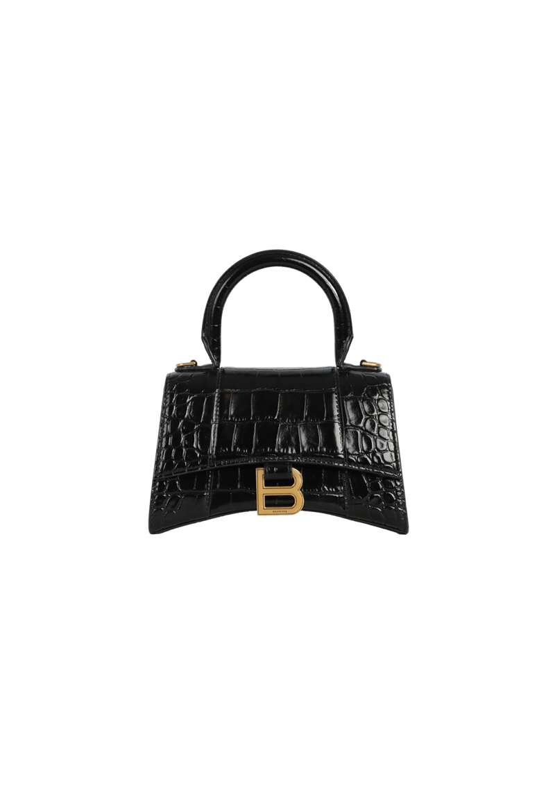 HOURGLASS XS CROCODILE EMBOSSED