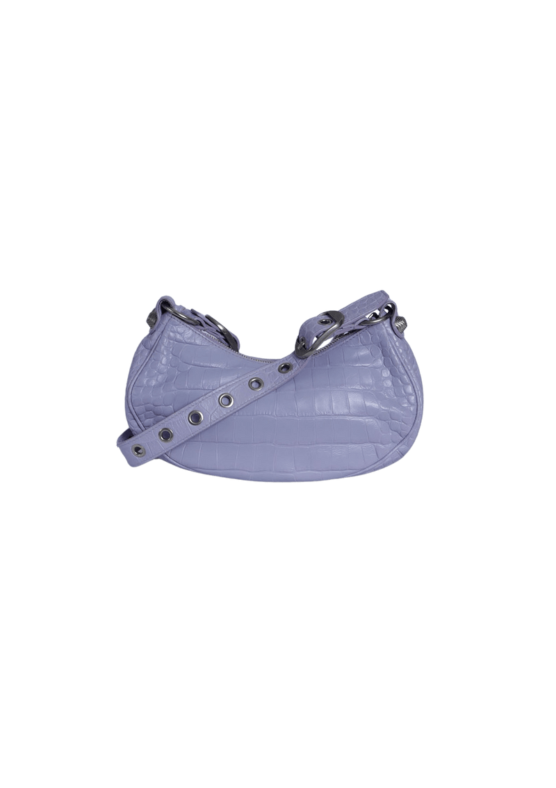 LE CAGOLE XS CROCODILE EMBOSSED