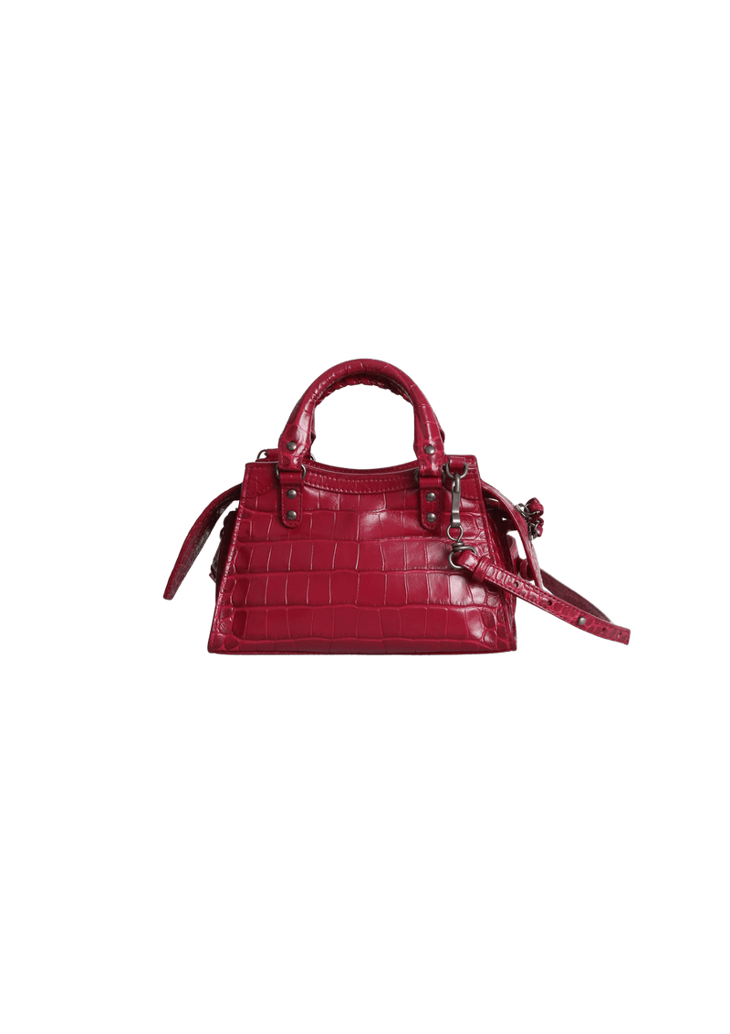 MINI NEO CLASSIC CROCO EMBOSSED BAG