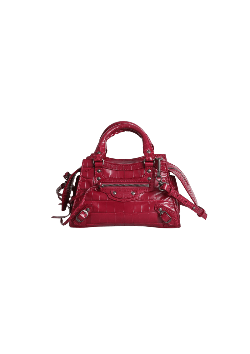 MINI NEO CLASSIC CROCO EMBOSSED BAG