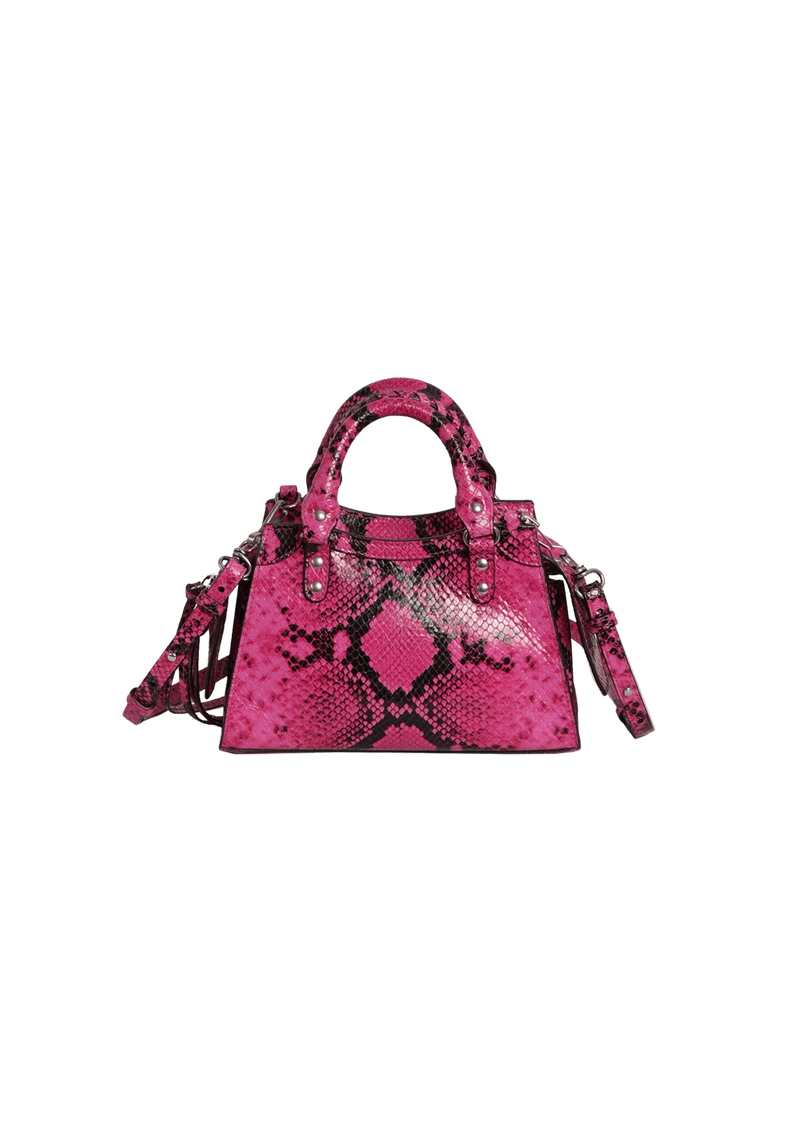 MINI NEO CLASSIC PYTHON EMBOSSED BAG