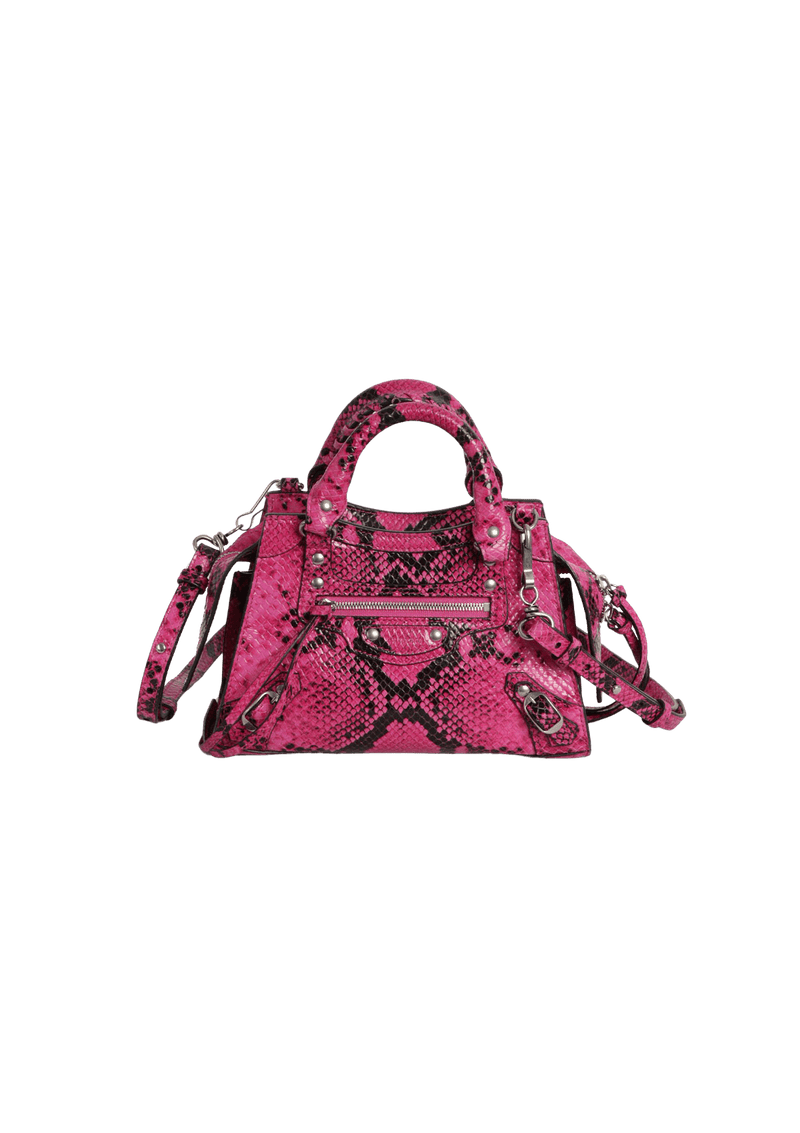 MINI NEO CLASSIC PYTHON EMBOSSED BAG