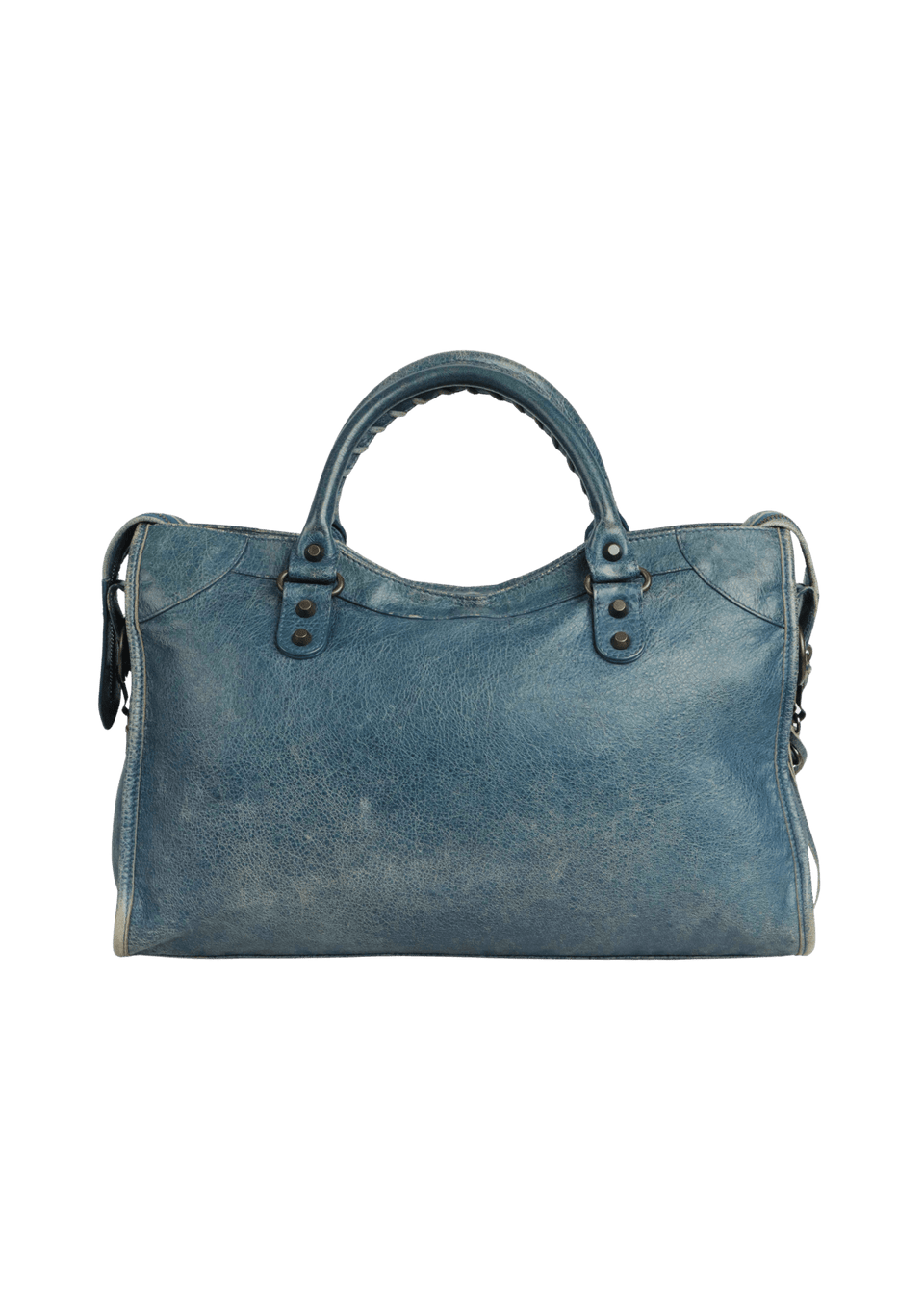 BOLSA BALENCIAGA MOTOCROSS CLASSIC CITY AZUL ORIGINAL – Gringa