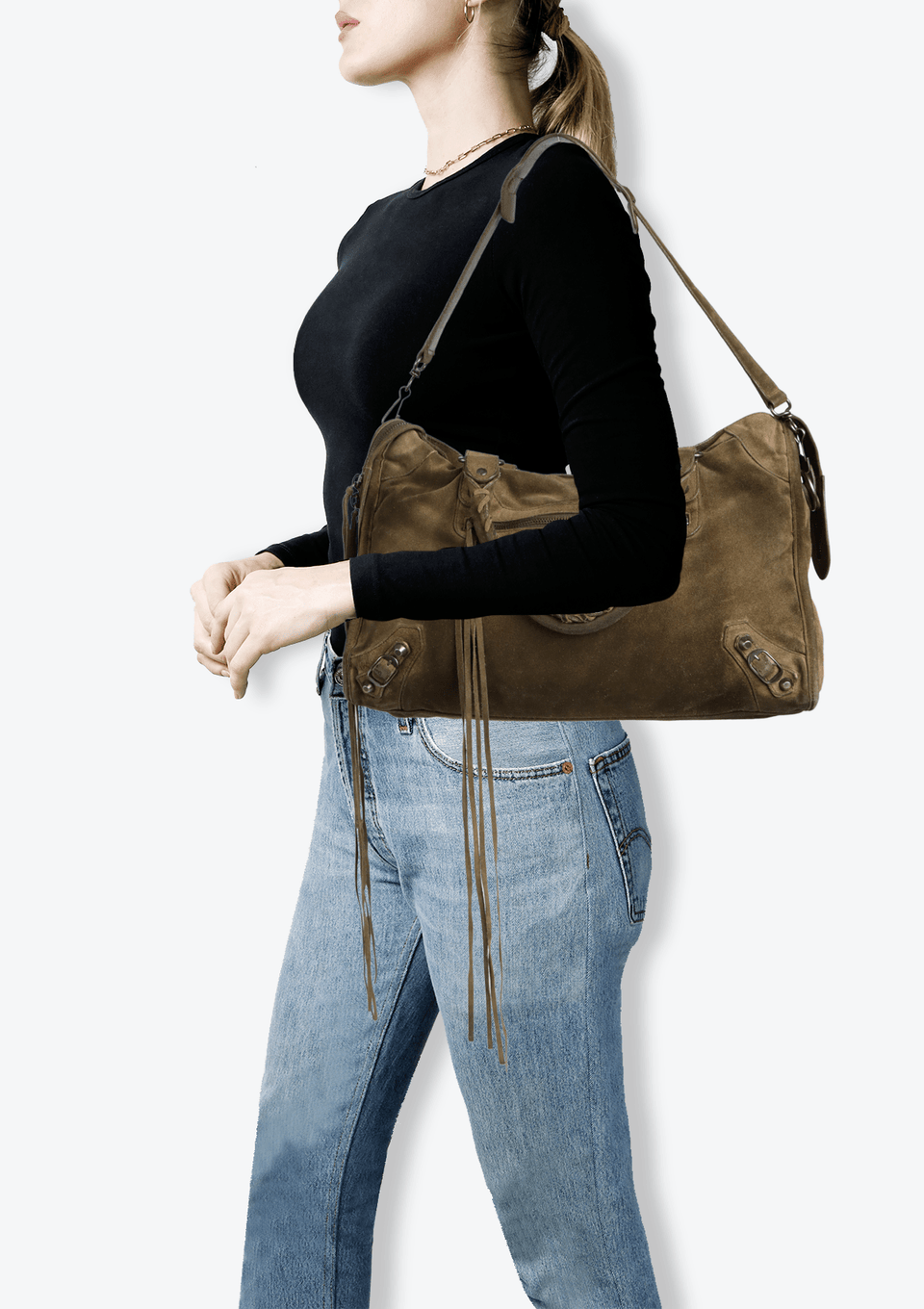 balenciaga 17 spring ミリタリーベスト Bolsa le city média