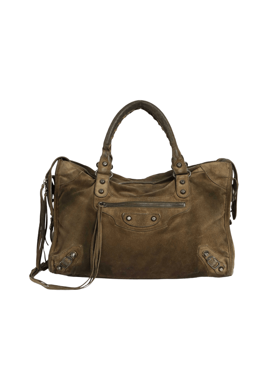 バッグ A/W2010 balenciaga suede drop bucket BOLSA BALENCIAGA MOTOCROSS CLASSIC CITY SUEDE VERDE ORIGINAL – Gringa