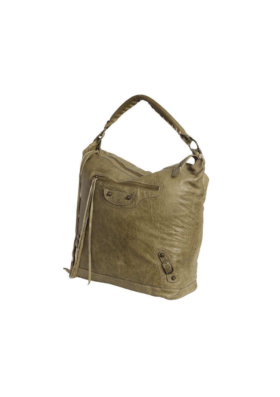 BOLSA BALENCIAGA MOTOCROSS CLASSIC DAY HOBO VERDE ORIGINAL – Gringa