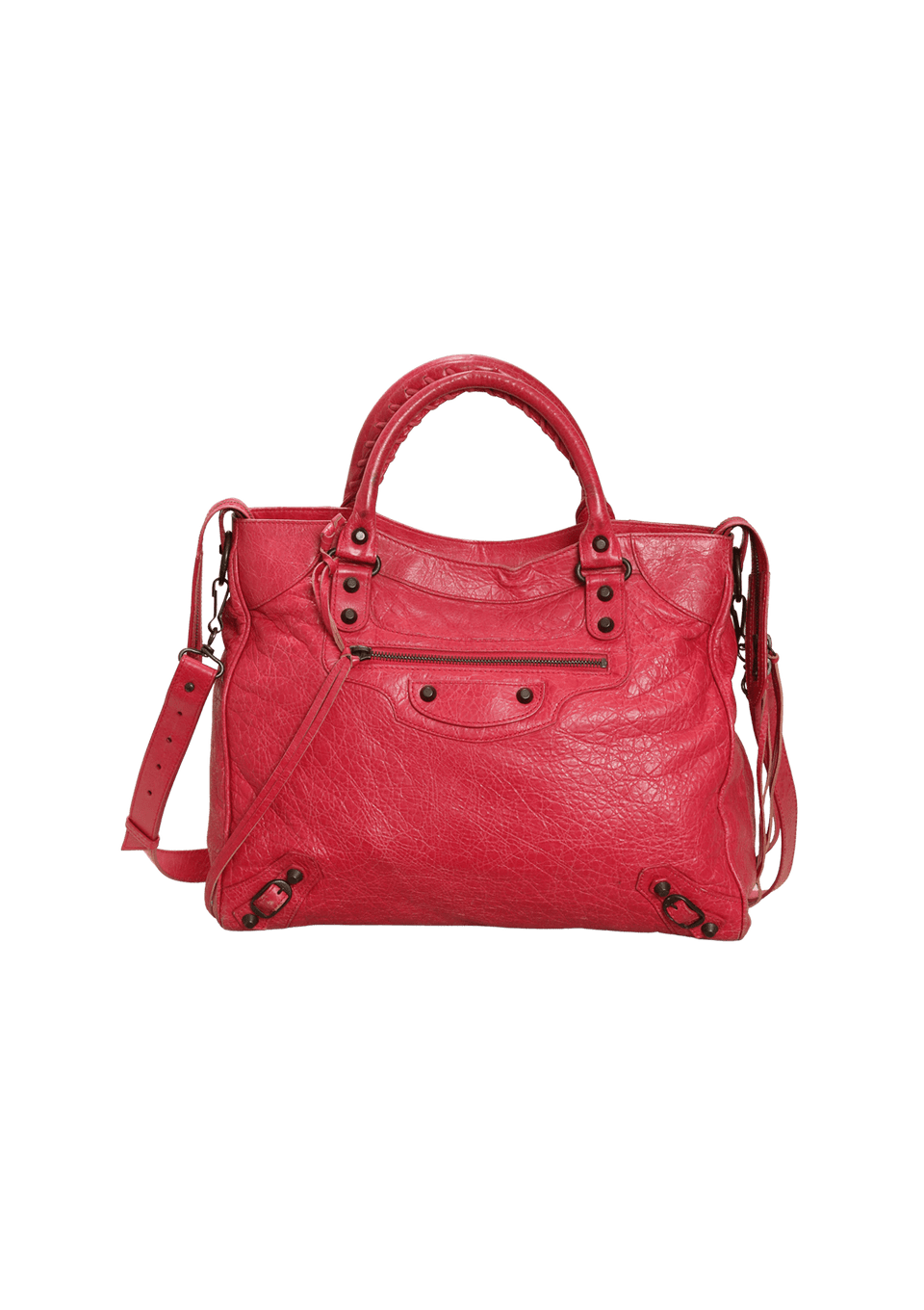 BOLSA BALENCIAGA MOTOCROSS CLASSIC VELO BAG ROSA ORIGINAL – Gringa
