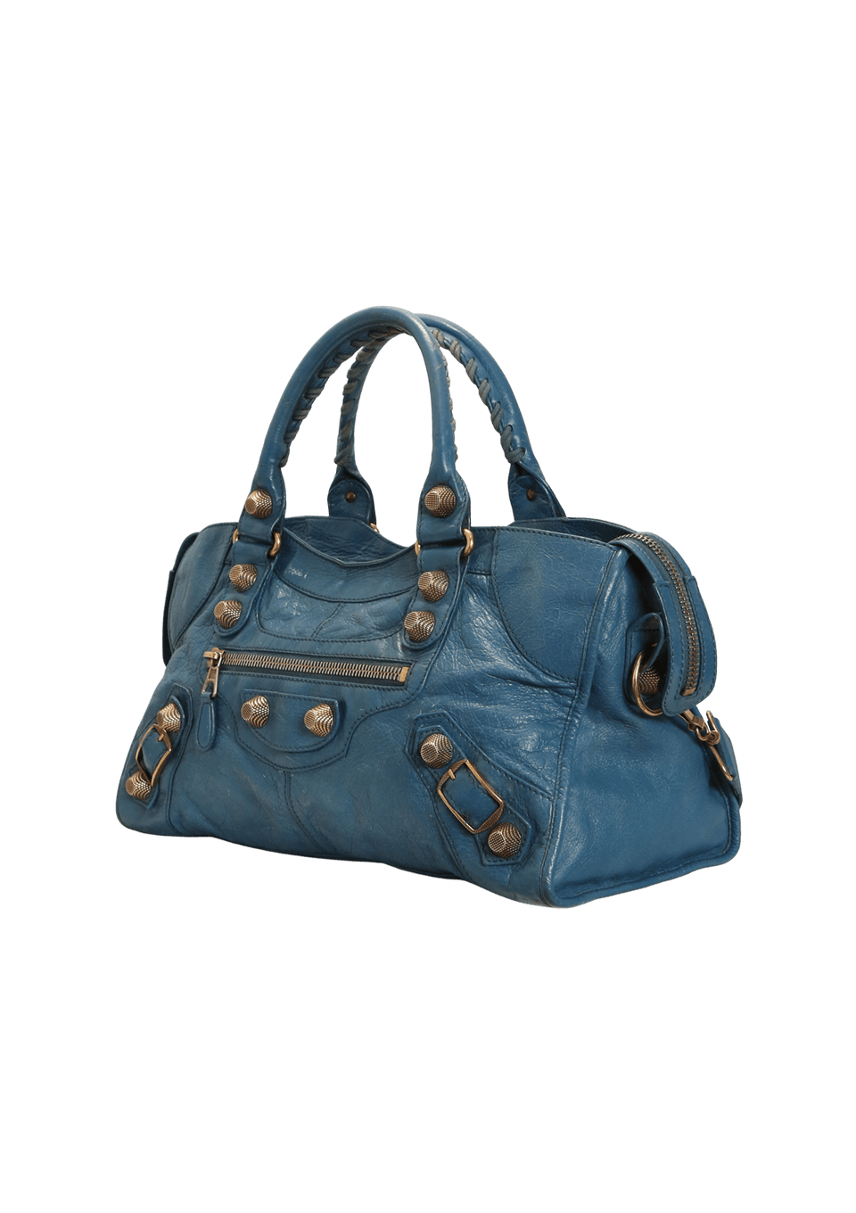 BOLSA BALENCIAGA MOTOCROSS GIANT 12 PART-TIME AZUL ORIGINAL – Gringa