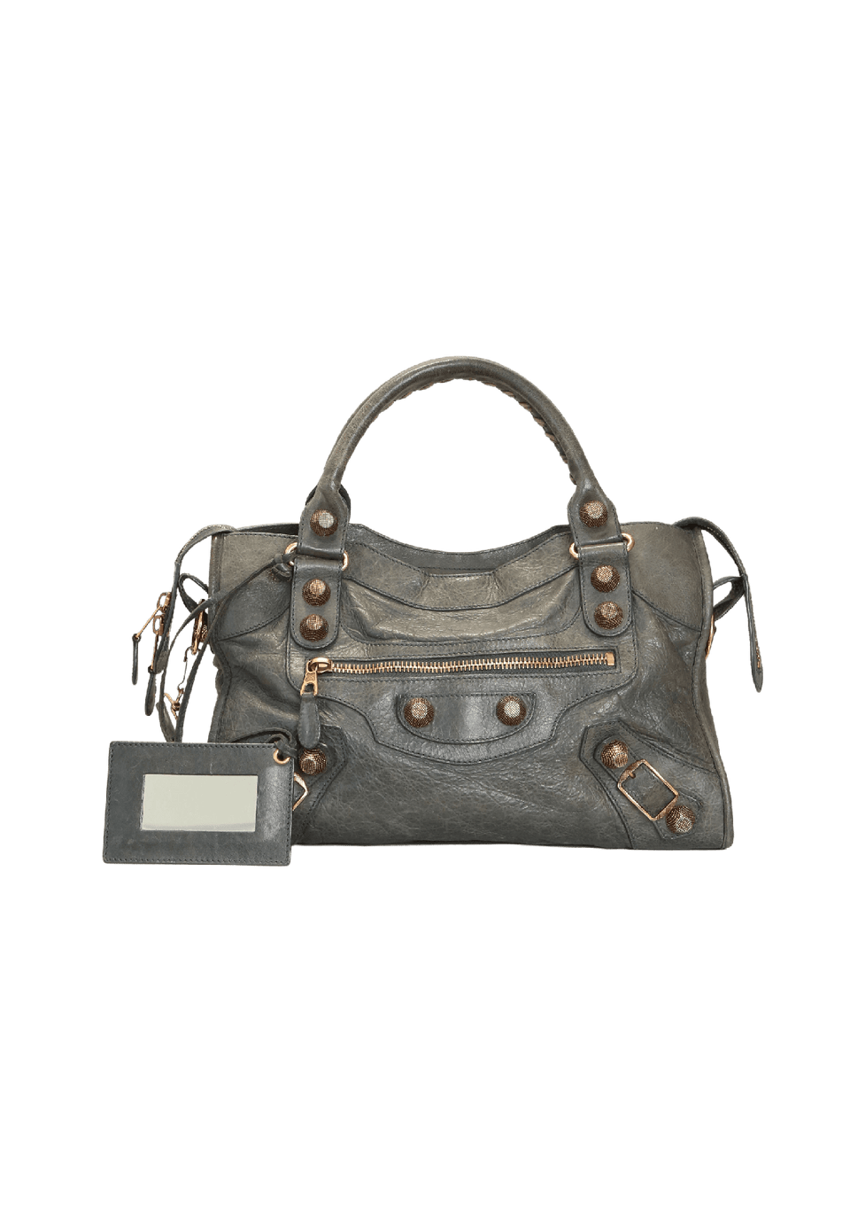BOLSA BALENCIAGA MOTOCROSS GIANT 21 CITY CINZA ORIGINAL – Gringa