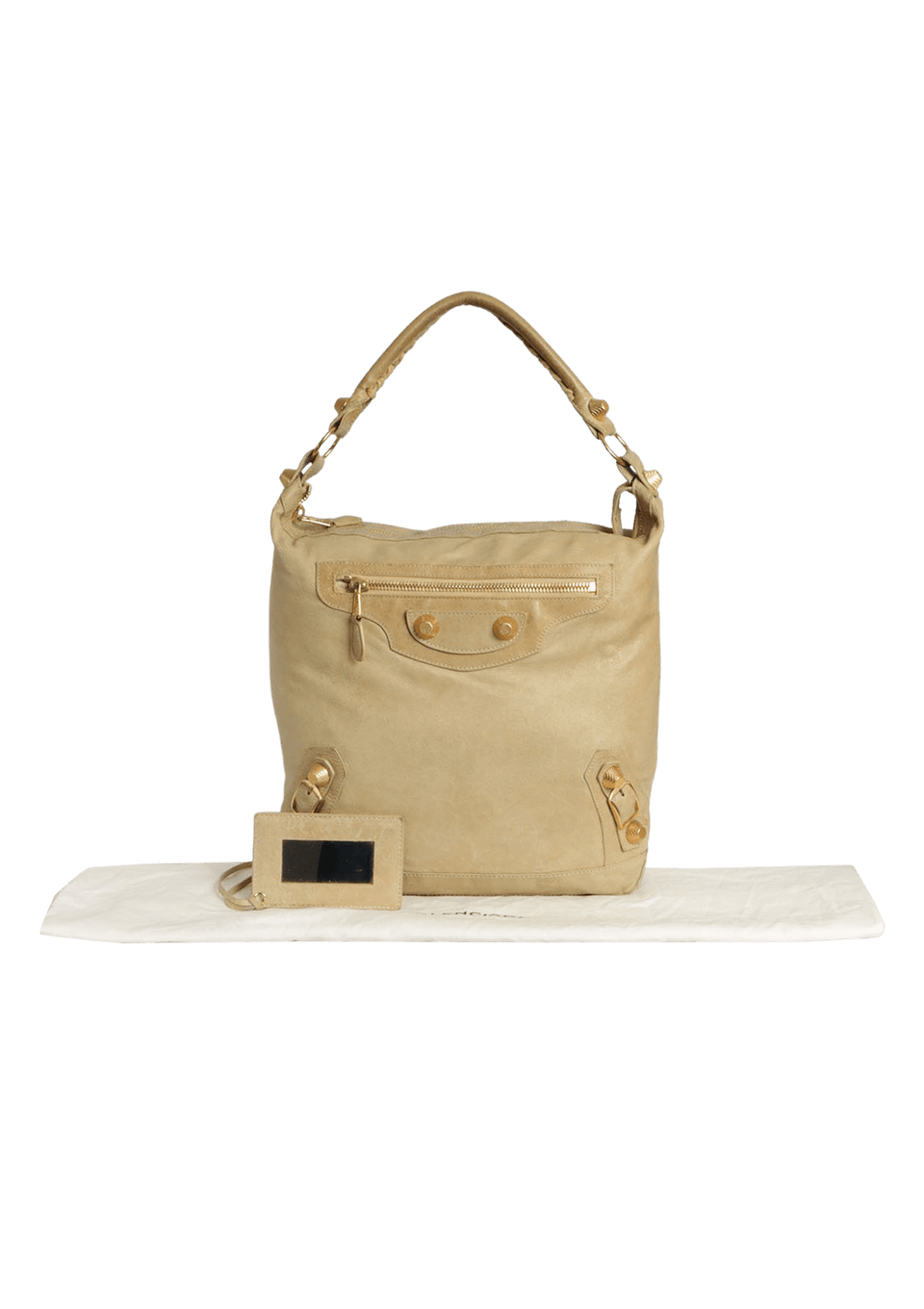 BOLSA BALENCIAGA MOTOCROSS GIANT 21 DAY HOBO BEGE ORIGINAL – Gringa
